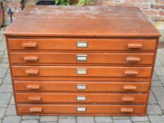 Set of map drawers