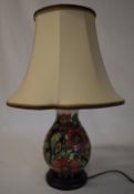 Moorcroft table lamp