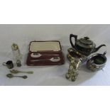 Various silver plate inc tea service