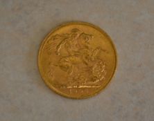 22ct gold 1905 Full Sovereign