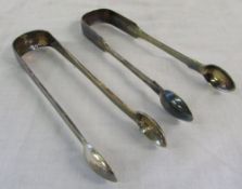 Silver sugar tongs London 1852 weight 3.