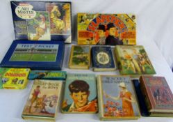 Selection of vintage games and childrens