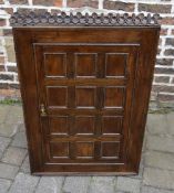 18th century style oak corner wall cupbo