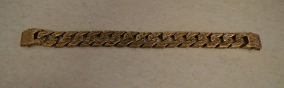 9ct gold heavy bracelet, approx weight 1