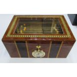 Humidor containing 35 Cohiba Cuban cigar