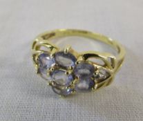 9ct gold dress ring size O