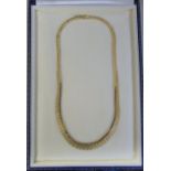 9ct gold necklace 24.3 g length 16"