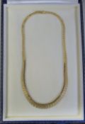 9ct gold necklace 24.3 g length 16"