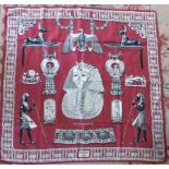 Boxed Hermes Paris silk scarf 'Tutankham