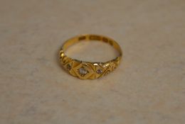 18ct gold diamond ring, approx weight 3.