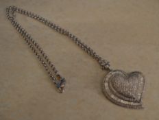 14ct gold and diamonds Love Heart pendan