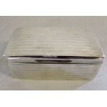 Silver cigarette box (wood lined) Cheste