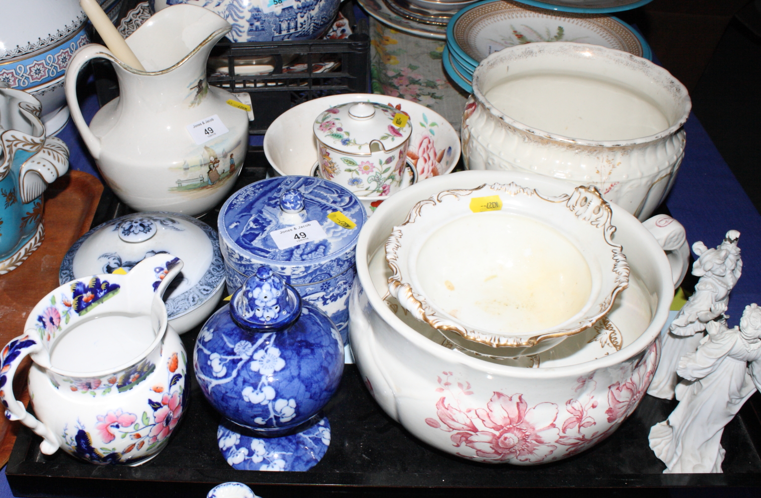 Four blue and white tureens, a number of covers and other items of decorative china - Image 2 of 2