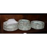 A quantity of Adams "Calyx ware" dinner plates, in sizes, forty-one pieces approx