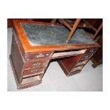 A 19th Century mahogany bureau bookcase, the upper section fitted adjustable shelves enclosed two