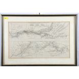 I Harris: an 18th Century map of the River Thames, in Hogarth frame