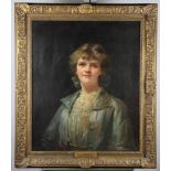 Leon Spinck: an early 20th Century oil painting, portrait of Helene Gonidec de Traissan, signed