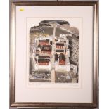 Graham Clark: a signed limited edition coloured etching, History of England series, "Romans Do"