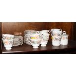 A Paragon "Country Lane" bone china part tea service for eight and a number of matching pieces