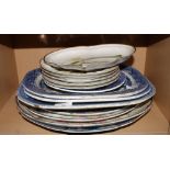 A set of five Derby porcelain dessert plates with hand-painted named flowers (wear to gilt edges),