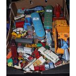 A collection of assorted Dinky, Corgi and other die cast vehicles, etc