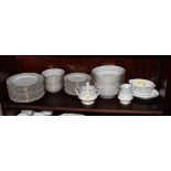 A Noritake "Sarah" porcelain dinner set for eight settings