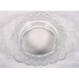 A Lalique "Aurial" oval jardiniere, 12" max dia