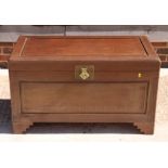 A camphor wood coffer chest, 44" wide