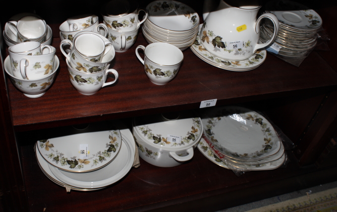 A Royal Doulton "Larchmont" combination service, forty-seven pieces approx