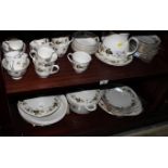 A Royal Doulton "Larchmont" combination service, forty-seven pieces approx