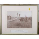 A set of seven limited edition golfing prints, "The St Andrews Collection", in green strip frames