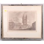 A late 18th Century aquatint, St Lawrence Church Reading, and five other views of Reading, in