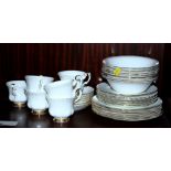 A Royal Albert bone china "Val D'Or" part combination service, a bone china "Nippon" part teaset and