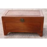 A camphor wood coffer chest, 40" wide