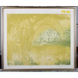 J Rothenberg: a signed limited edition coloured print, "Tree", dated 1974, 6/20, in gilt strip