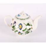 A Portmeirion Botanic "Hellebore" bread crock, a companion "Passion Flower" soup tureen and cover, a