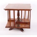 A mahogany revolving table bookstand