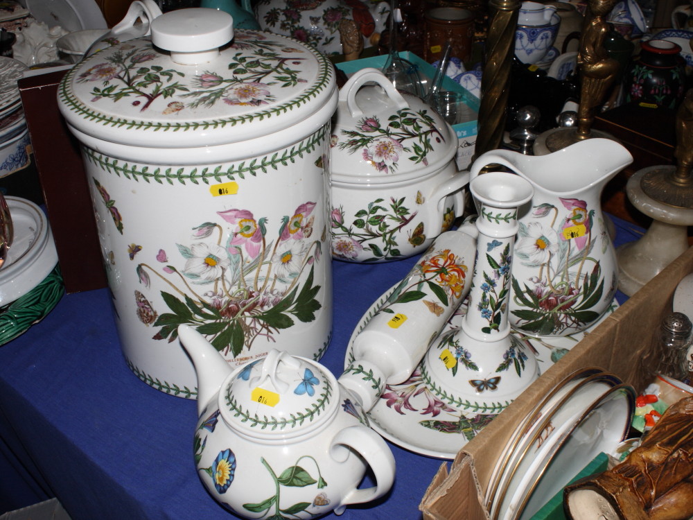 A Portmeirion Botanic "Hellebore" bread crock, a companion "Passion Flower" soup tureen and cover, a - Image 2 of 2