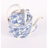 A Wedgwood Patent SYP teapot with peony decoration