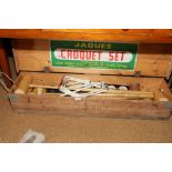 A Jaques croquet set, in case