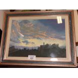 Kathleen Williams: pastel study, sunset, a number of landscapes and other pictures, etc