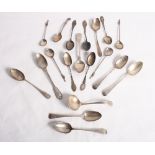 A collection of silver teaspoons, 7.5oz troy approx