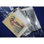 A collection of mainly mid 20th Century topographical postcards, loose and in two albums, a 1953