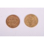 Two gold half sovereigns, dated 1902 and 1912