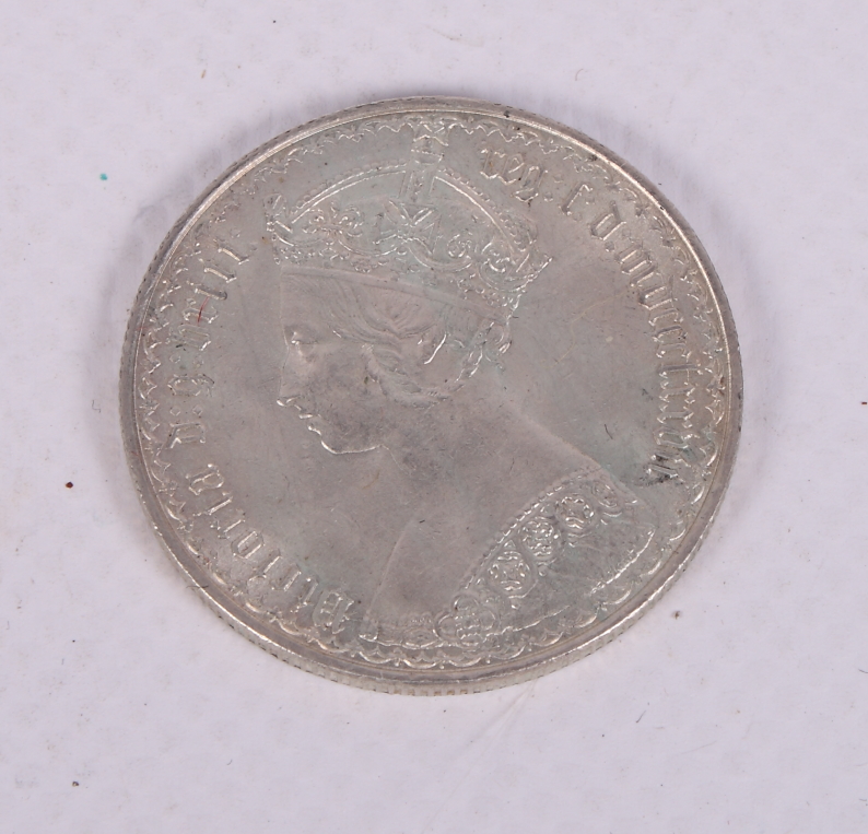 An 1887 Gothic florin - Bild 2 aus 2