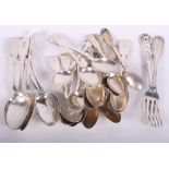 A selection of silver flatware, 22oz troy approx