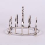 A Mappin & Webb silver four-division toast rack, 2.4oz troy approx