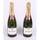 Two bottles of Tattinger champagne