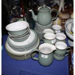 A Denby green glazed stoneware part teaset and other items of china