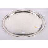 A late Victorian silver oval two-handled tray with pierced gallery, Sheffield 1898, retailed by